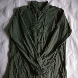 Uniqlo Olive/ Army Green Shirt